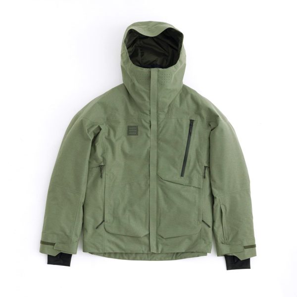 Men's Ski Jacket, Warm Insulated Winter Snow Coat, Lightweight Waterproof Breathable Hooded Jacket with Pockets