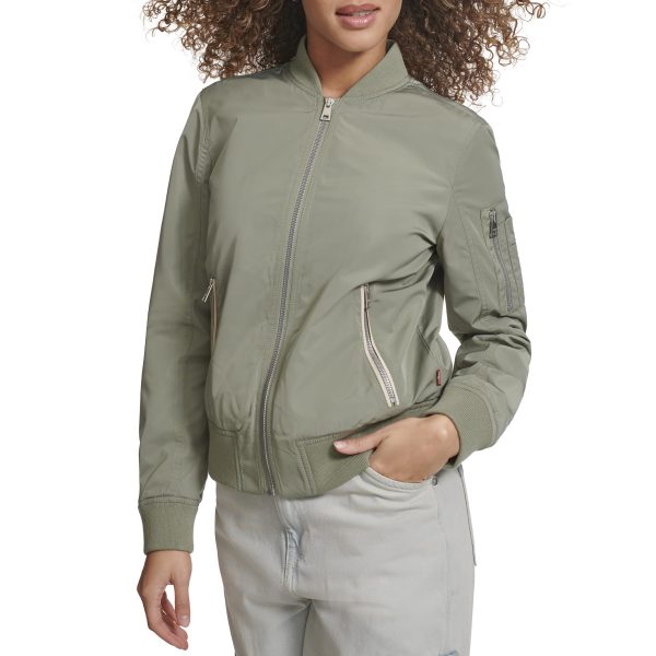 Women's Melanie Newport Bomber Jacket (Regular & Plus Size)