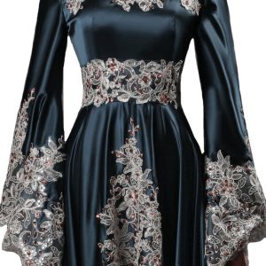 Vintage Long Sleeves Formal Evening Gowns A Line Women Gothic Dresses