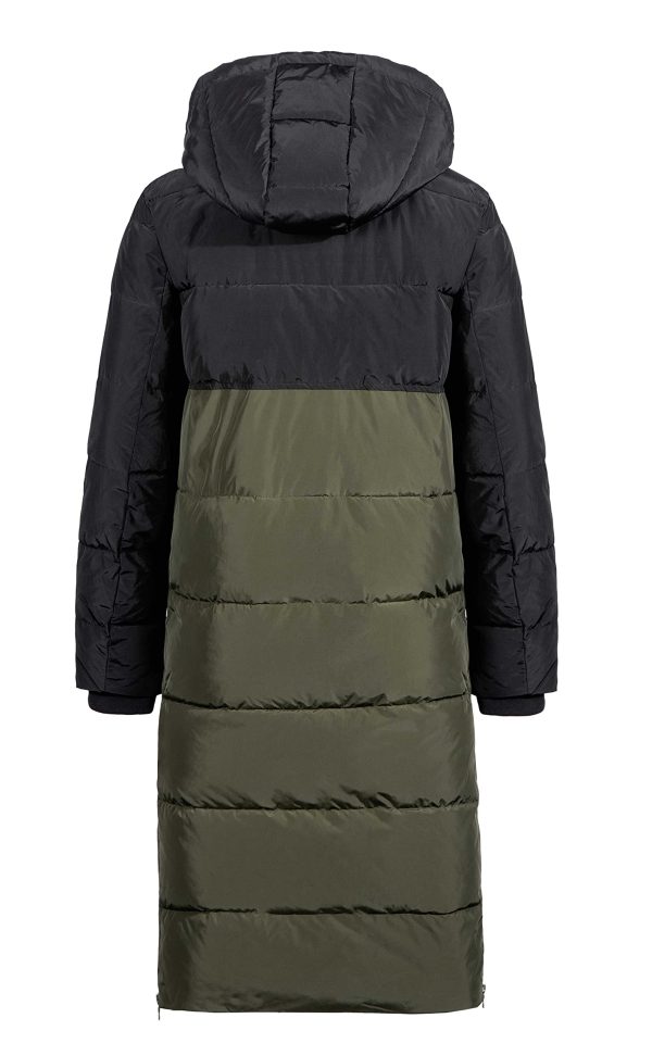 Women's Winter Long Down Parka Jackets Warm Thickened Hooded Maxi Quilted Puffer Coat