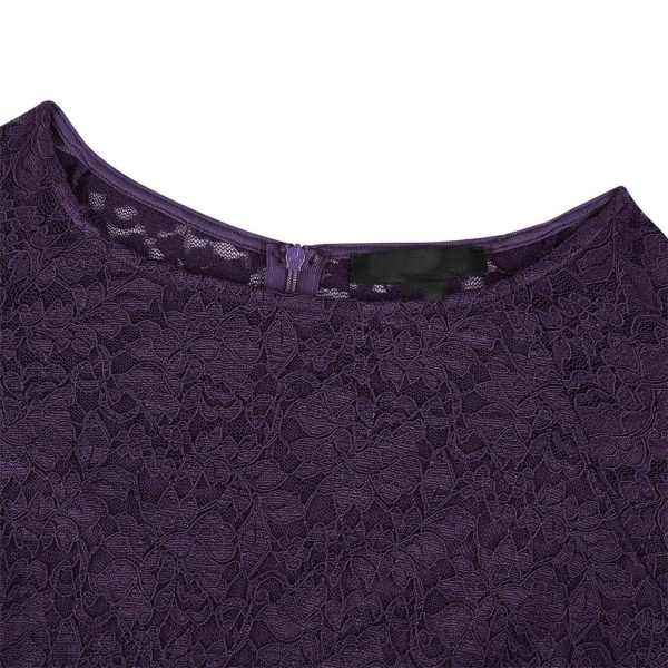 Women's Cocktail Dress Wedding Guest Dinner Lace Flounce Elegant Leisure Work Slim Body Retro(White-Dinosaur Doodle4,Medium)
