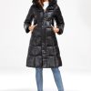 Long Down Jacket for Women Hooded Long Puffer Coat Duck Down Winter Coat Trendy Parka Jacket 2024