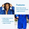 Unisex Swim Parka with Comfort Plush Fleece Lining, Multi Pocket Zipper - Water Resistant Swim Coats for Women & Men