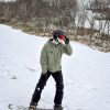 Men's Ski Jacket, Warm Insulated Winter Snow Coat, Lightweight Waterproof Breathable Hooded Jacket with Pockets